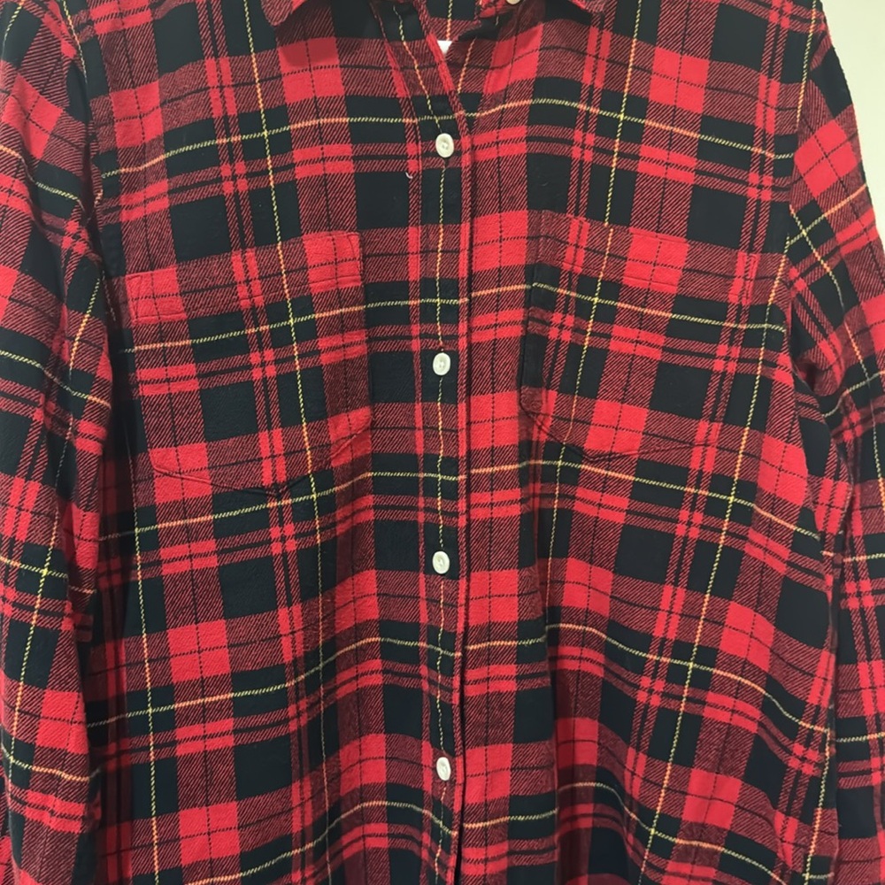 Madewell Plaid Top - Picture 3 of 4